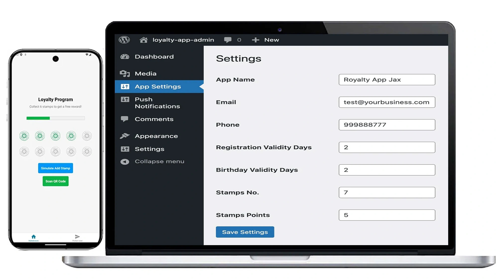 Cross-platform customer rewards and retail loyalty mobile application interface